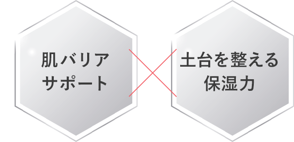 肌バリアサポート x 土台を整える保湿力